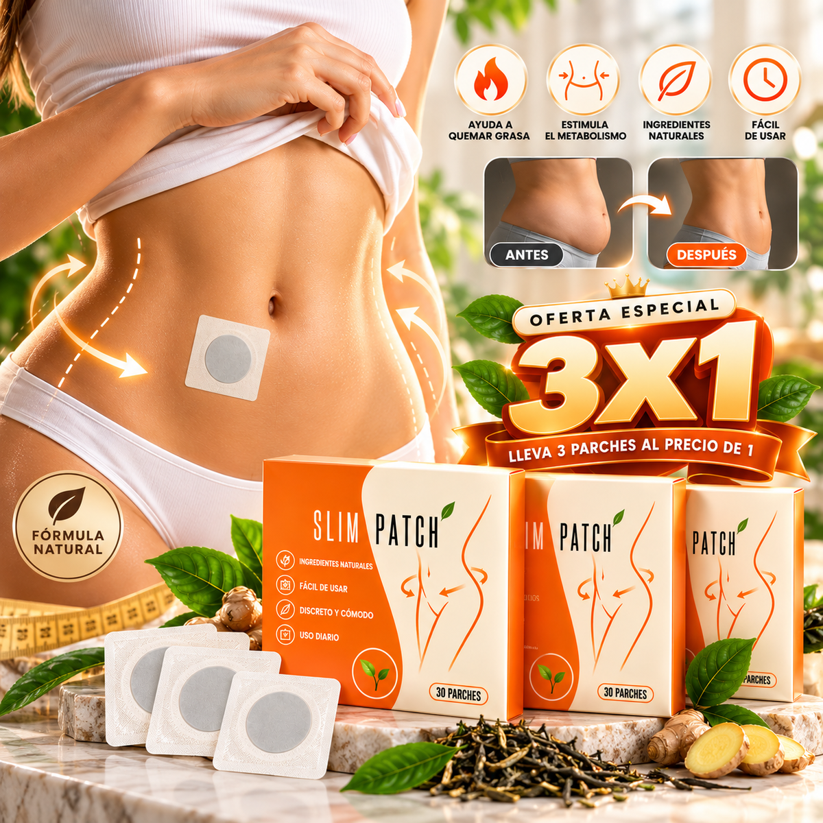 Parches Adelgazantes SlimPatch Oferta 3x1