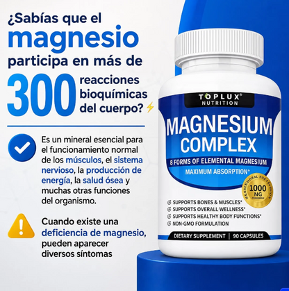 MAGNESIO COMPLEX USA 8 ELEME 1000 MG USA