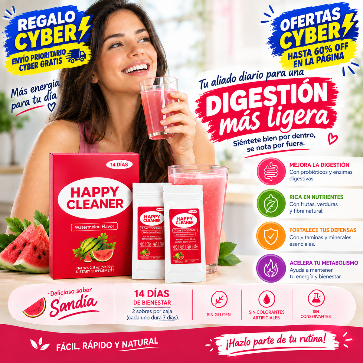 Happy cleaner Suplemento Digestivo