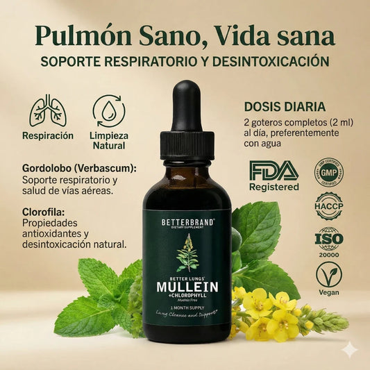 BETTERBRAND MULLEIN DETOX PULMONAR 60 ML