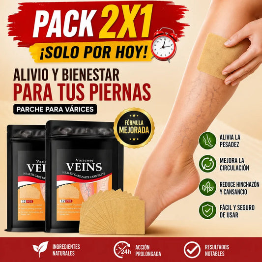 Pack 2x1 24 Parches Para Varices